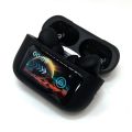 Airpods A9 pro TWS Bluetooth Headphones Wireless Earbuds Touch Screen Display with Earbuds - Black. 