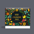 2023 Calendar | Small English Desk Calendar | Runs From January 2023 - December 2023, Desktop Monthly Calendar With Flip Design, 9" X 7.3". 