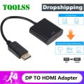 Displayport to HDMI Adapter DP to HDMI Converter Displayport HDMI Adapter DP Male to HDMI Female ^^^Black^^^. 