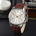 2023 Cross border E-commerce AliExpress Hot Selling Luxury Men's Steel Band Multi functional Quartz Night Glow Watch. 