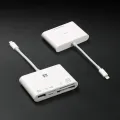 FB Lightning iOS OTG 5 in 1 Card Reader FB-OTG31 Data Transfer Charging Reader Support XQD SD TF No need APP for iPhone iPad. 