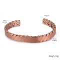 Nantii 2021 New 99.95% Pure Copper Bracelet Magnetic Vintage Health Energy Bangles Benefits Adjustable Open Cuff for Women/Men.