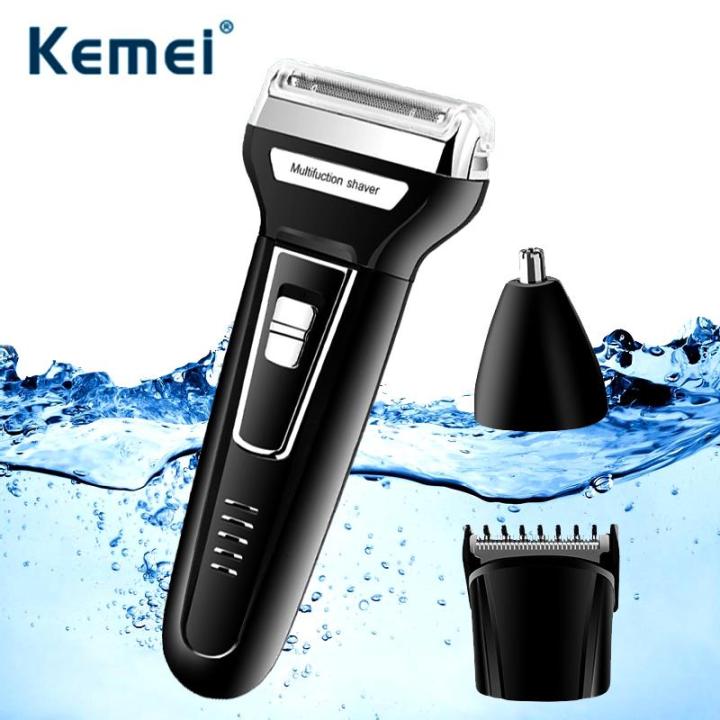 Kemei%20KM%20-%206330/6558%20Reciprocating%203%20in%201%20Multi%20Useable%20Electric%20Shaver%20-%20Black%20EU%20Plug%20-%20Image%203