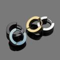 Round Hoop Earrings For Men's 1 pair.