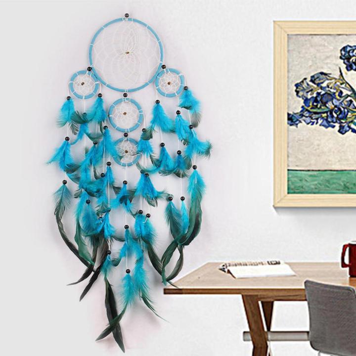 New Style Large Dream Catcher Macrame Wall Hanging Boho Dreamcatcher With Feather Leaf Big Woven Bohemian Dream Catchers Home Decoration