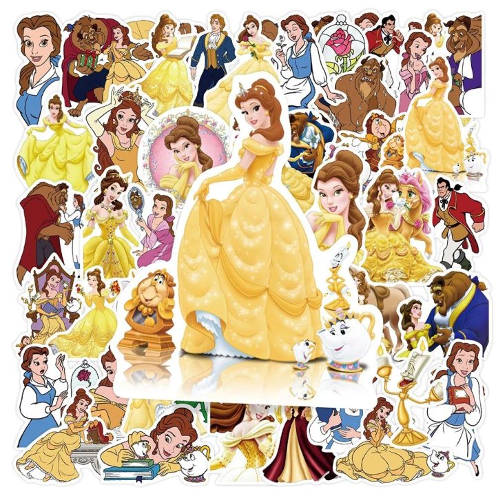 10/30/50PCS%20Beauty%20and%20The%20Beast%20Disney%20Princess%20Stickers%20DIY%20Skateboard%20Luggage%20Phone%20Bike%20Car%20Kids%20Toy%20Cute%20Cartoon%20Decal%20Gift%20-%20Image%204