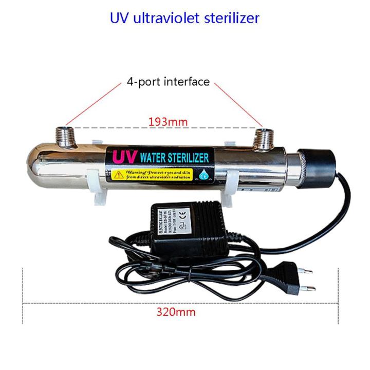 Ultraviolet (UV) Light for Drinking Water Disinfection, Full ss Body-1Gpm(3.8 lpm)