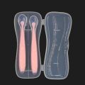 【hot】 Soft Head Spoon Storage Box Safe Baby Accessories Transparent Food Grade PP Tableware Box Baby Supplies Child Feeding Spoon Box. 