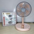 Jy Super JY-2215 Professional Rechargeable Portable Mini Folding Table Fan Strong Wind - AC/DC. 