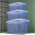Small phary toy plastic 30L transparent large moving storage miscellaneous sorting box. 