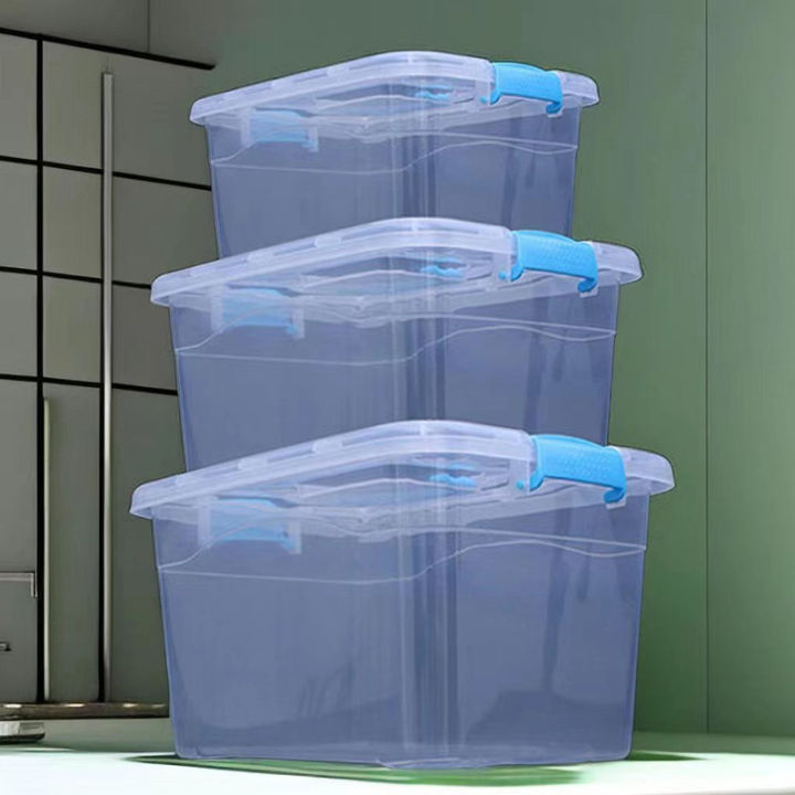 Small phary toy plastic 30L transparent large moving storage miscellaneous sorting box