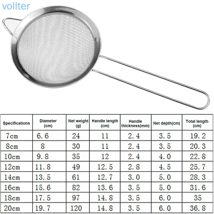 VOLL%20-%20Fine%20Mesh%20Strainer%20for%20Kitchen%20Stainless%20Steel%20Tea%20Colander%20Long%20Handle%20Food%20Sifter%20Flour%20Sieve%20Baking%20Tool,%207cm%20-%20Image%204