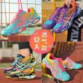 Badminton Shoes Women's Professional Summer Mesh Breathable Men's Training Shoes Girls' Sports Shoes Children's Table Tennis Ball Shoes.
