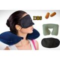 Tourists Treasure 3 in 1 neck pillow,Eye mask & Earplug.