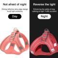 Pet Chest Harness And Leash Set Breathable And Reflective Safety ng At Night Chest S For s s Vest Style Harness. 