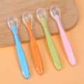 Full Silicone baby soft head spoon spoon children to eat spoon supplementary food bowl spoon -1pcs,.