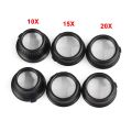 NEWACALOX 10X/15X/20X/25X Portable Head Wearing Magnifying Glass 2 LED/8 Lens for Jewelry Watchmaker Close Work Magnifiers. 