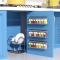 Wall Mounted Spice Rack Organizer,Clear Acrylic Spice Shelf Storage Holder for Wall Kitchen Pantry Cabinet Door 4 Pack.