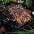 Best features Stainless Steel Edging Barbecue Net BBQ Grill Grates Grid Wire Mesh Net barbecue Clip Tool Plain Weave For Camping, Travel and Party.