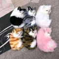 Artificial Mini cat  Lovely Simulation Animal Doll Plush Sleeping Cats. 