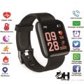 116 Plus Smart Watch Bracelets Fitness Tracker Heart Rate Step Counter Activity Monitor Band Wristband. 