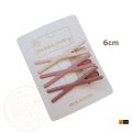 Women's Korean Style Side Clip Hair Clip - Milky, Coffee, Black, Fashionable Duck Bill Hair Clip.