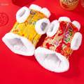 New Year Chinese Dragon Robe Costume Clothing Clothes 2024 Dog Costume L.