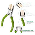 2 Packs Nylon Nose Pliers Double Nylon Jaw Pliers Carbon Steel Jewelry Pliers DIY Tools for Beading, Looping, Shaping Wire, Jewelry Making and Other Crafts.