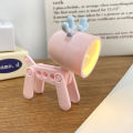 1 Pcs LED Mini Night Light Cute Dog Deer (Random color) Foldable Desk Table Lamps Desktop Book Light Kids Room Bedside Bedroom Holiday Gifts.