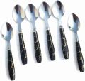 Stainless Steel Ceramic Design Spoon for Home/Kitchen, Set of 6 Pc. 