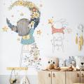 Cartoon Stars Moon Garland Wall Sticker Home Living Room Decor Vinyl Wall Decal Sunlight Mall. 