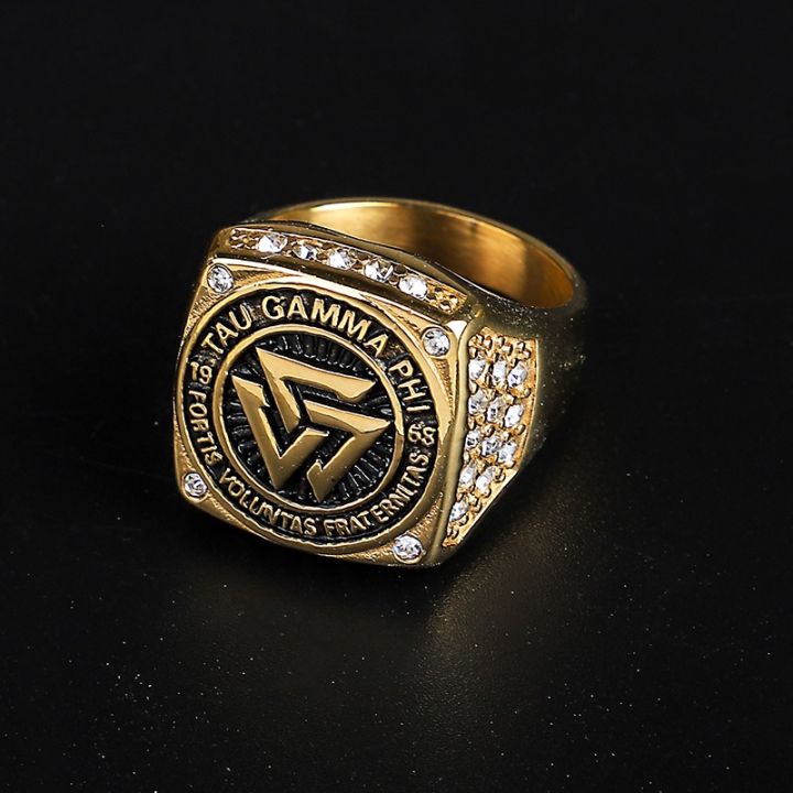 Stainless%20Steel%20Men's%20Ring%20Tau%20Gamma%20Phi%20Fraternity%20Ring%20with%20Rhinestone%20Size%206-13%20-%20Image%204