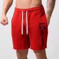 Summer Shorts Men Loose Large Size Breathable Knee Lenght Pants Solid Color Printing Running Shorts Simple Fashion Gym Shorts.