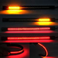Multifunctions LED Motorcycle Strip Light Brake Tail Turn Signal License Plate Encounter. 