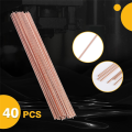 Brass Copper Brazing Rods 40 Pcs for Air Conditioning for Refrigeration, Electrical Machines HVAC Systems.