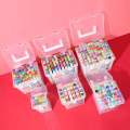 Painting touch Marker pen Color Double-Headed Mark Suit Student Crayon Mark Oily Children Paintbrush. 