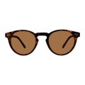 Fashion ODM OEM Round Polarized Sunglasses Retro PC Transparent Sun Glasses Men Women Eyewear UV400. 