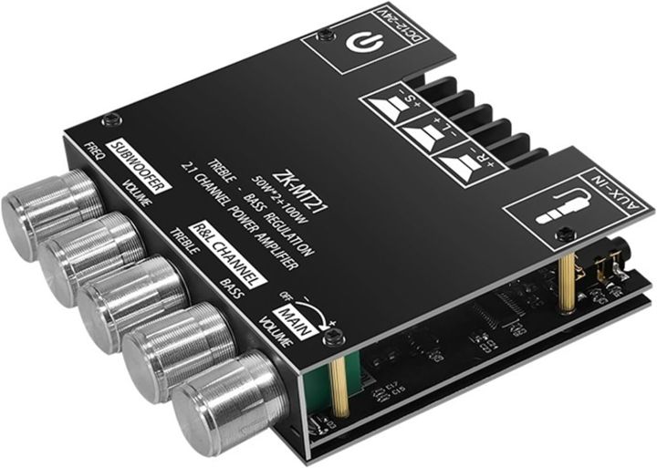 ZK-MT21%20Amplifier%202x50W+100W%202.1%20Channel%20Subwoofer%20Digital%20Power%20Zk%20MT21%20Amplifier%20Board%20AUX%2012V%2024V%20Audio%20Stereo%20Bluetooth%205.0%20Bass%20Amp%20-%20Image%203