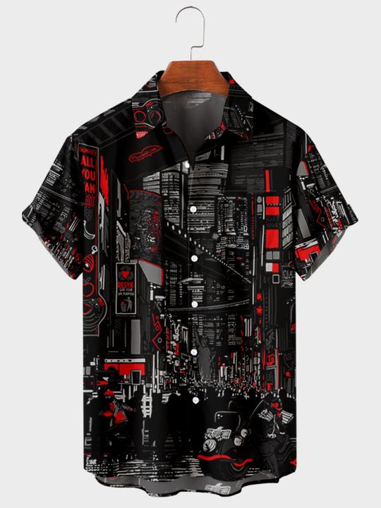 2022%20Summer%20Beach%20Casual%20Men's%20Short%20Sleeve%20Lapel%20Shirt%20Plus%20Size%20City%20High%20Waist%203D%20Printed%20Men's%20Top%20with%20Pockets%20-%20Image%206