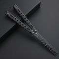 Butterfly All Steel Unbladed Outdoor Folding Comb CSGO Peripheral Fantasy Hands Swing Practice Novice Training Knife.