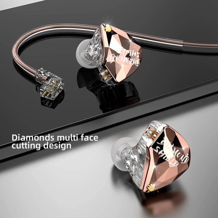 LD4 3.5mm Wired In Ear Dynamic Earphone Bass Surround Sound Stereo Headphone HIFI Sports Music Headset Detachable Cable Earbuds