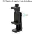 Tripod Mount Phone Clip Vertical Bracket 360 Degree Rotating Tripod Adapter. 