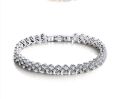 Women's Fashion Roman Style Zircon Crystal Bracelet - Elegant Design.