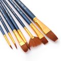 Acrylic Colors 10ml, 6 Shades/Colour Painting 7pcs Brush Set/Artist Color Mixing Square Palette 1pcs. 