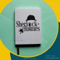 Sherlock Holmes Small Pocket Notebook- Notebook/sketchbook/sketchpad for drawing, sketching, writing with classic look.