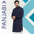 Masculine Casual Kabli Panjabi- Navy. 