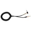 3.5mm Audio Aux Cable Jack 3.5 Jack Gold plated 90 degree Angle Audio Cable 3.5mm Male to Male for Car for iphone Black.
