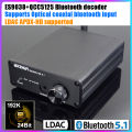 ES9038Q2M DAC QCC5125 Bluetooth 5.1 DAC Board APTX-HD LDAC HIFI Sound Decoder JRC5534DD Bluetooth Receiver Decoding 192K 24Bit.