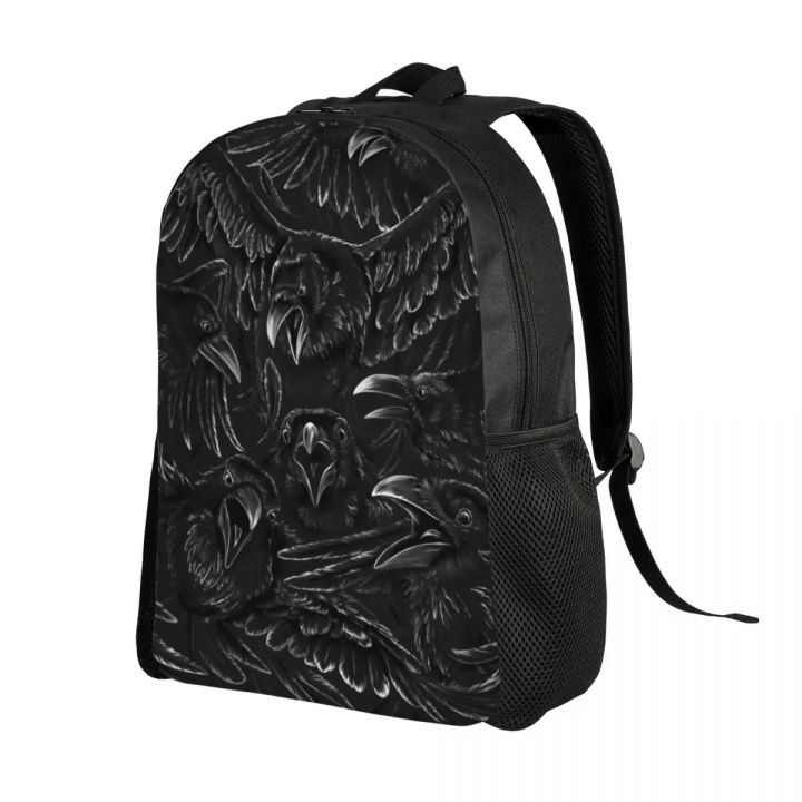 Raven%20Rage%20Backpacks%20for%20Men%20Women%20School%20College%20Students%20Bookbag%20Fits%2015%20Inch%20Laptop%20Halloween%20Witch%20Gothic%20Scary%20Crow%20Bags%20-%20Image%202