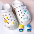 Douyin Xiaohongshu New Garden Shoes Crocs Shoes Buckle Blue and Yellow Penguin with Dolphin Set Crocs Shoes DIY Accessories.